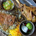 چلو باقالی پلو با ماهیچه گوسفندی (800گرم)